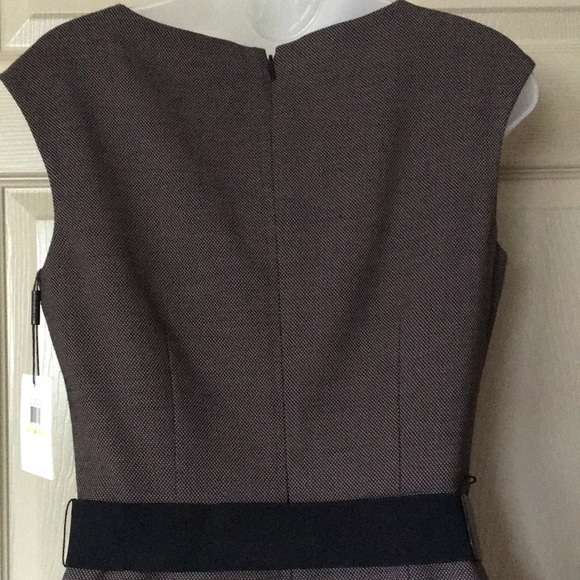Beautiful Calvin Klein Brown Knit Belted Sheath Dress - NWT - Picture 6 of 8